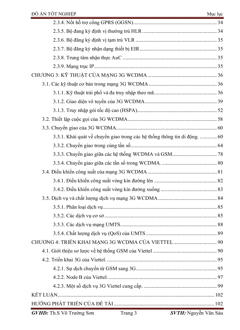 image for page Tổng quan hệ thống thông tin di động 3G công nghệ WCDMA triển khai mạng 3G WCDMA của Viettel
