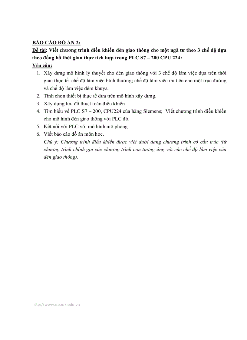 image for page Viết chương trình điều khiển đèn giao thông cho một ngã tư theo 3 chế độ dựa theo đồng hồ thời gian thực tích hợp trong PLC S7 200 CPU 224