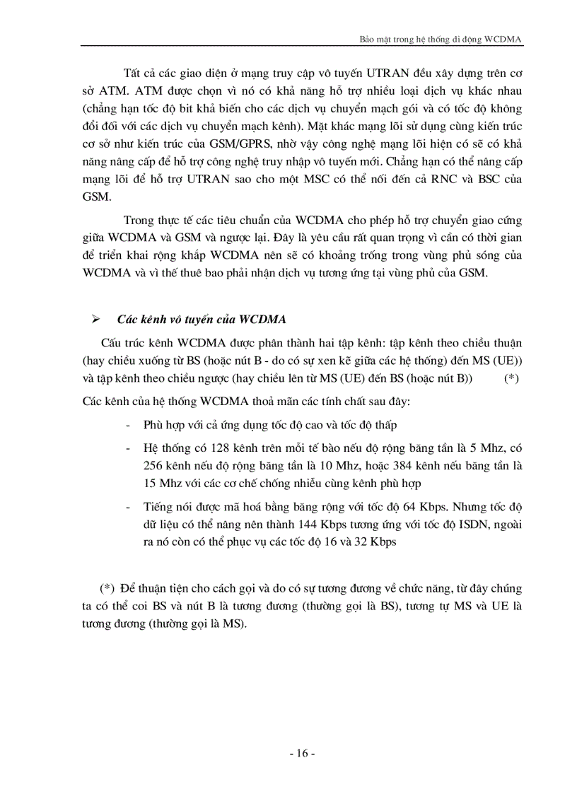 image for page Bảo mật thông tin trong hệ thống Di động W CDMA