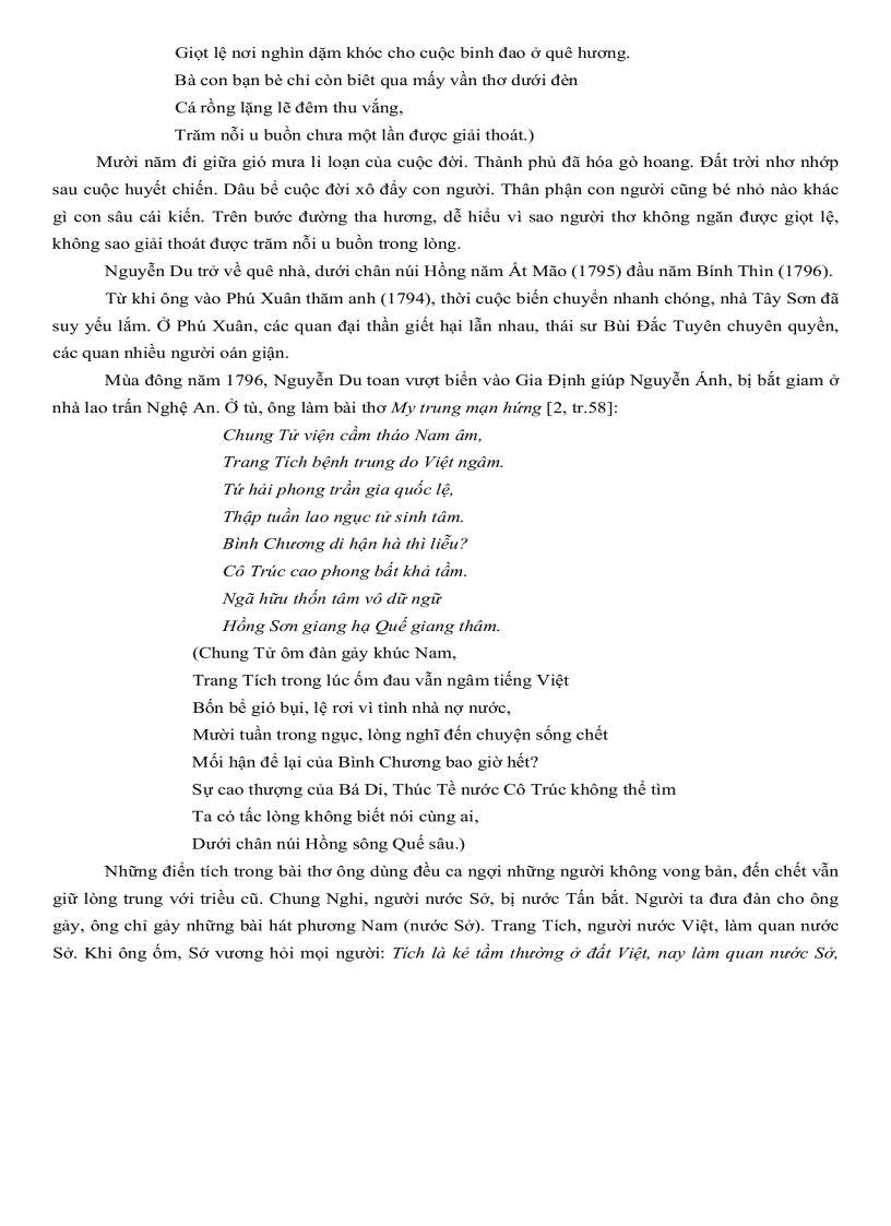 image for page Nguyễn du và con đường hoạn lộ qua thơ chữ hán