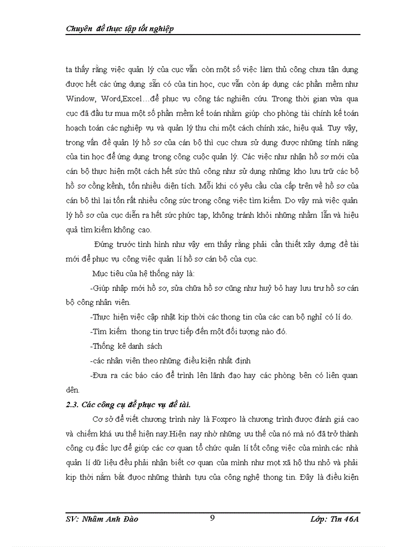image for page Quản lí hồ sơ cán bộ công nhân viên của cục doanh nghiệp nhỏ và vừa thuộc bộ kế hoạch và đầu tư