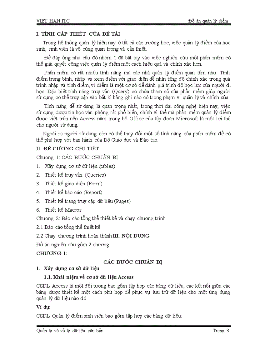 image for page Phần mềm quản lý điểm bằng access