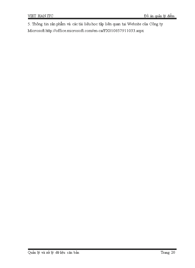 image for page Phần mềm quản lý điểm bằng access