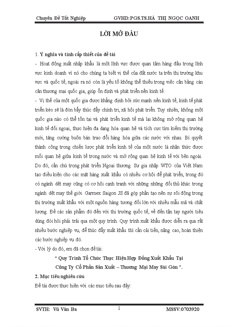 image for page Quy trình tổ chức thực hiện hợp đồng xuất khẩu tại công ty cổ phần sản xuất thương mại may sài gòn