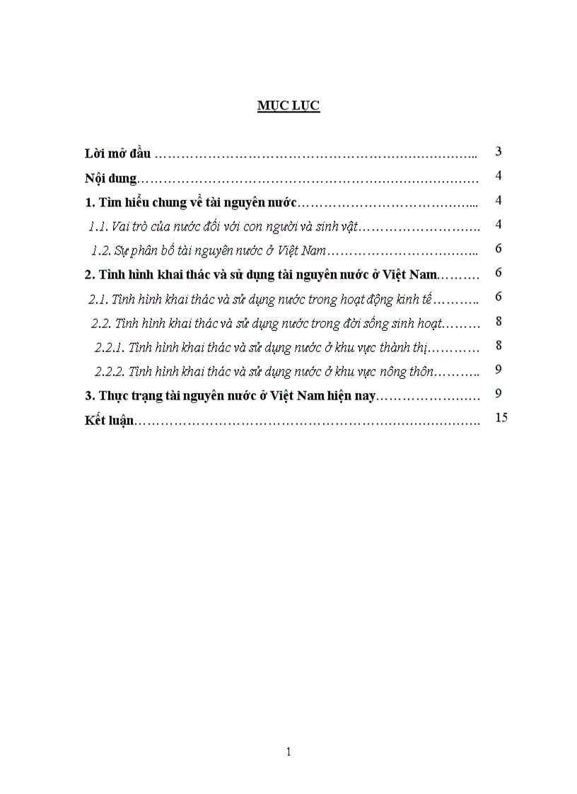 image for page Sử dụng tài nguyên thiên nhiên nước