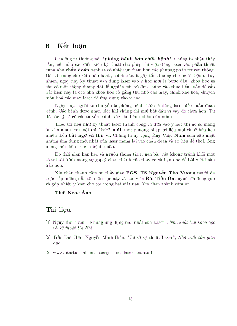 image for page Ứng dụng kỹ thuật laser trong y học