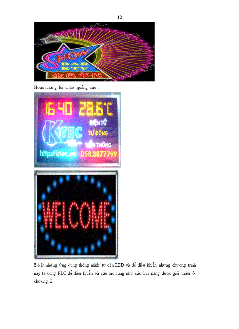 image for page Ứng dụng của PLC vào để điều khiển Led