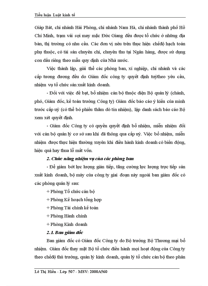 image for page Đặc điểm của doanh nghiệp nhà nước tình hình cơ cấu tổ chức của một doanh nghiệp nhà nước mà em biết