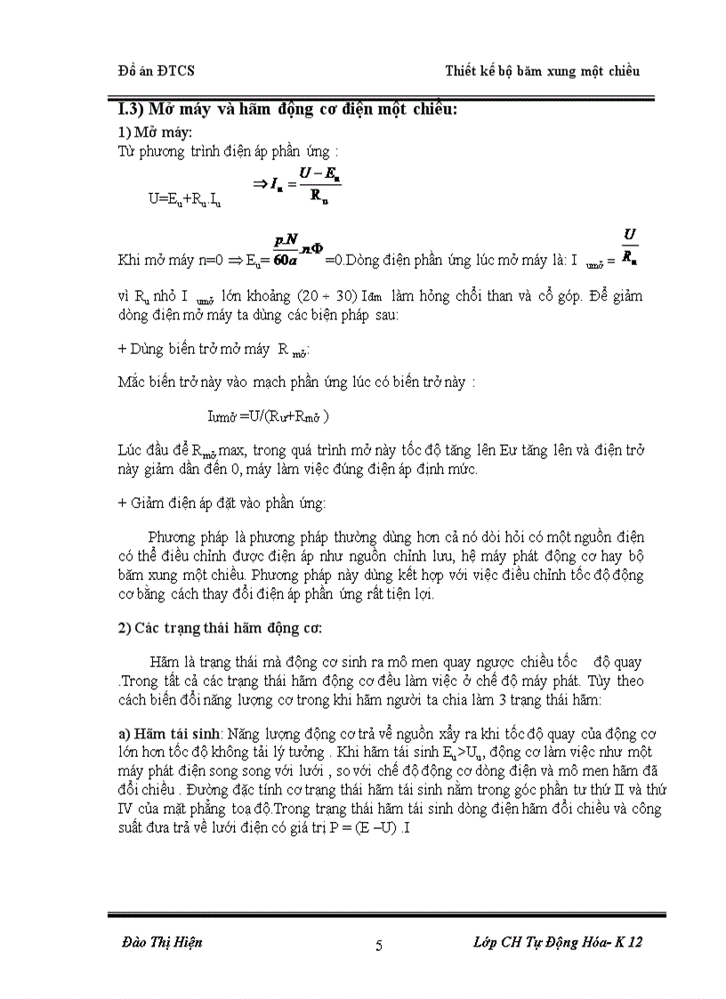 image for page Thiết kế bộ băm xung một chiều