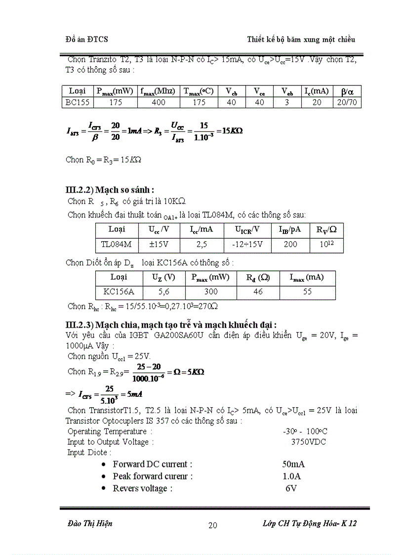 image for page Thiết kế bộ băm xung một chiều