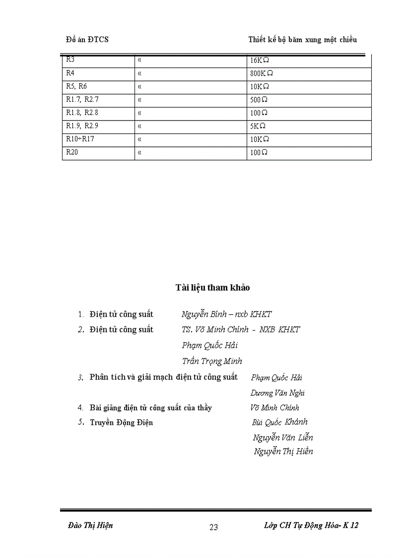 image for page Thiết kế bộ băm xung một chiều