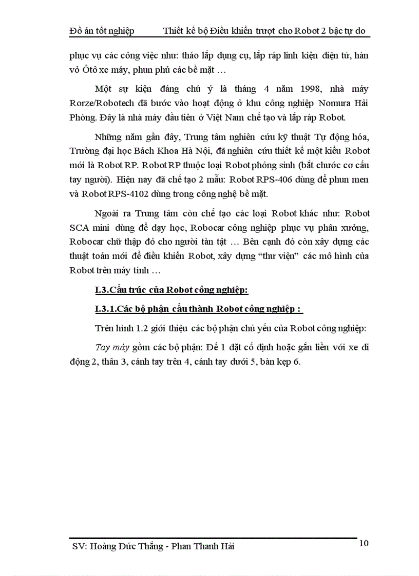 image for page Thiết kế bộ Điều khiển trượt cho tay máy Robot 2 bậc tự do và mô phỏng trên Matlab Simulink