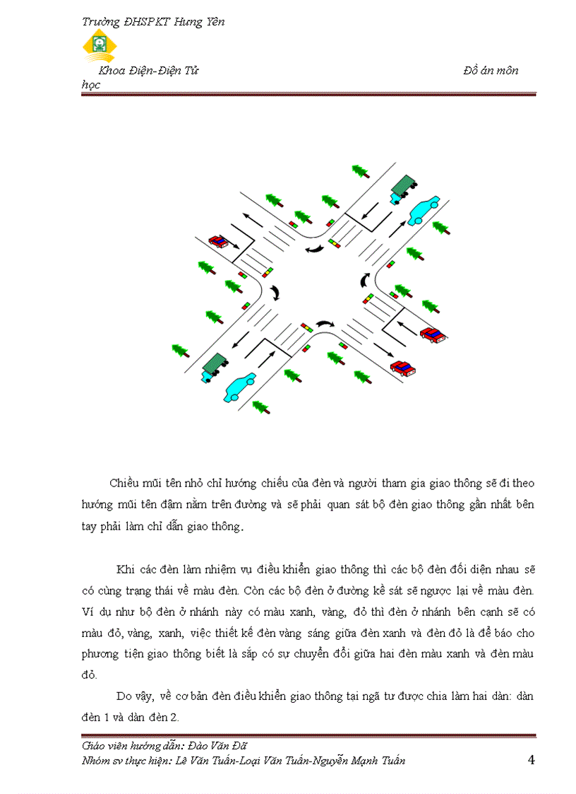 image for page Thiết kế và chế tạo mô hình điều khiển đèn giao thông ngã tư