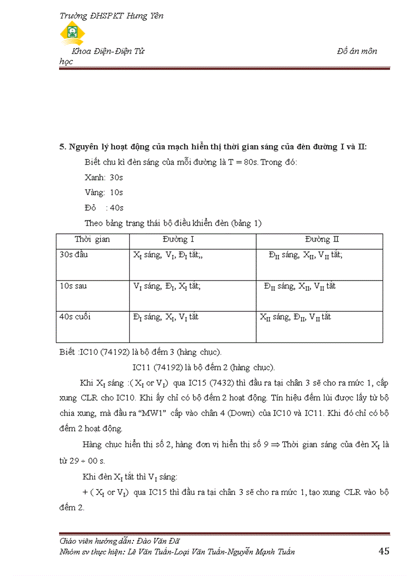 image for page Thiết kế và chế tạo mô hình điều khiển đèn giao thông ngã tư
