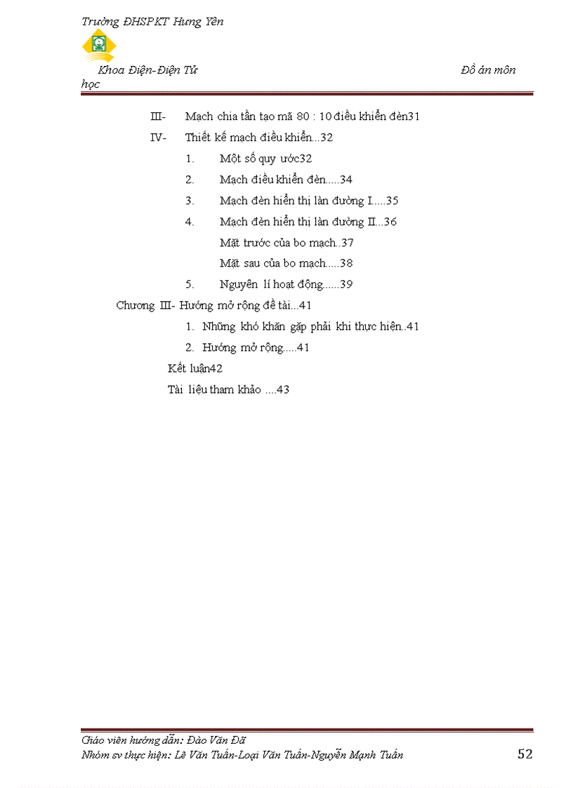 image for page Thiết kế và chế tạo mô hình điều khiển đèn giao thông ngã tư