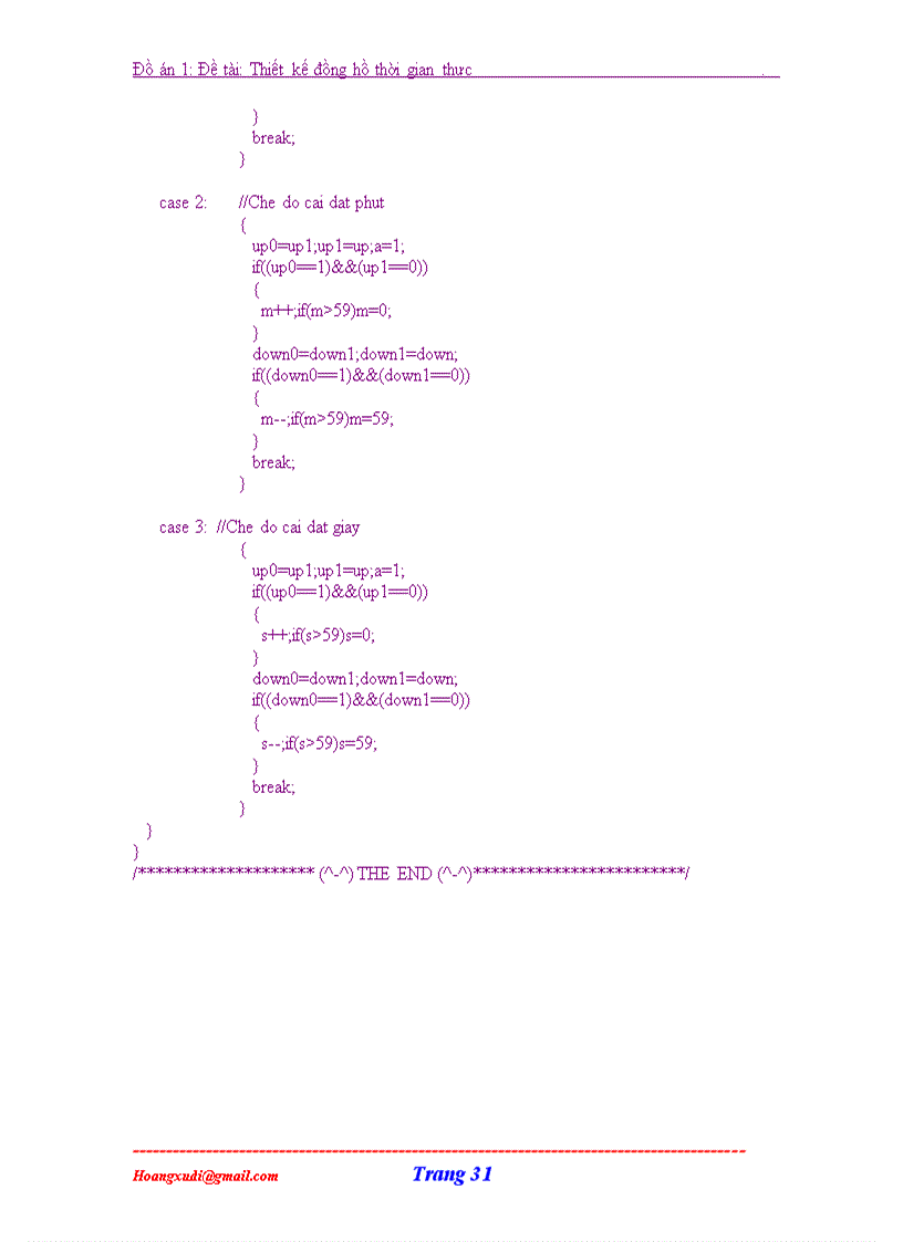 image for page Thiết kế đồng hồ thời gian thực