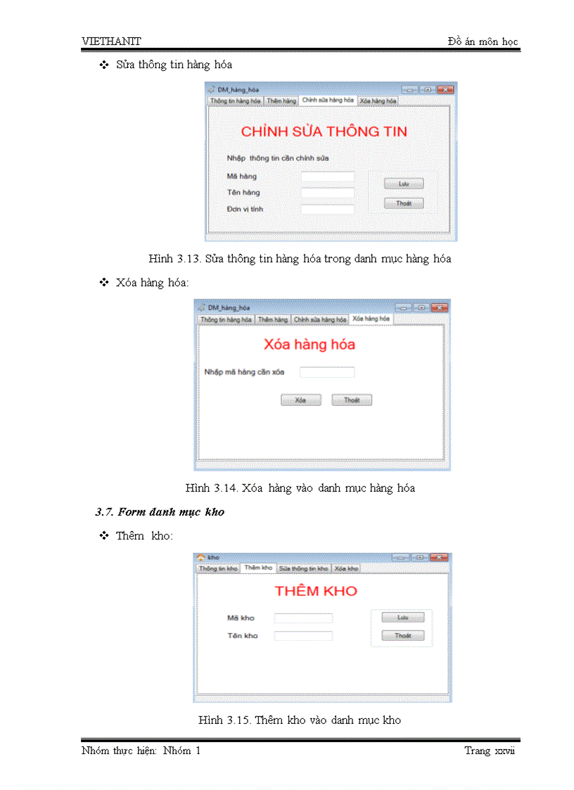 image for page Thiết kế phần mềm quản lý bán hàng ở siêu thị INTIMEX