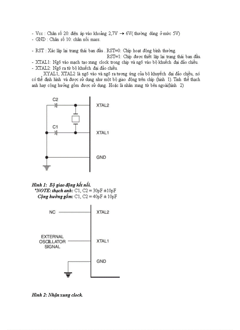 image for page Tìm hiểu IC 89C2051 và mạch nạp chương trình cho IC 89C205