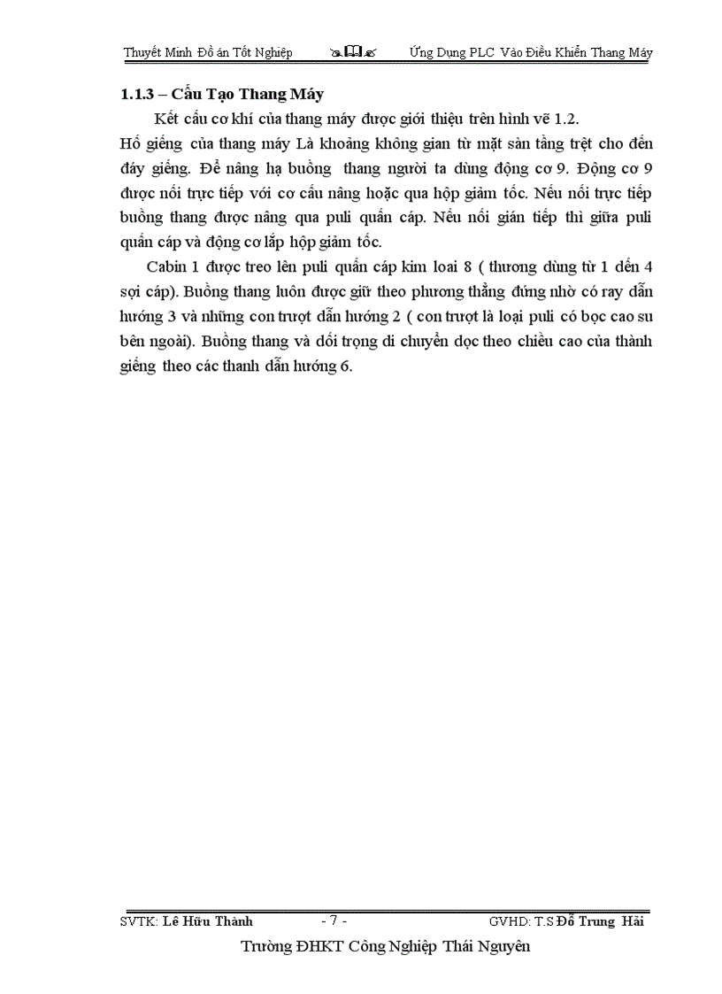 image for page Ứng Dụng PLC Vào Điều Khiển Thang Máy