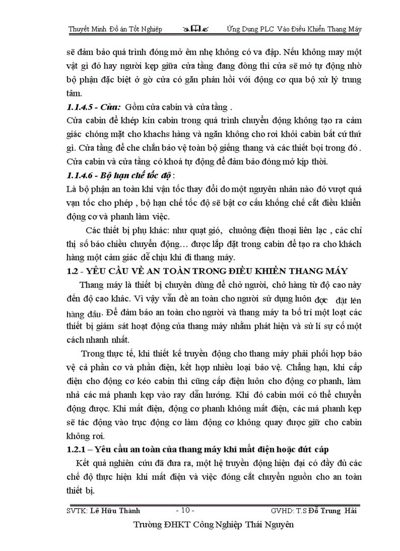 image for page Ứng Dụng PLC Vào Điều Khiển Thang Máy