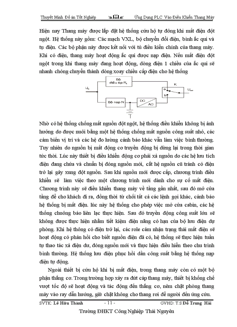 image for page Ứng Dụng PLC Vào Điều Khiển Thang Máy