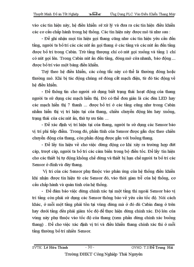 image for page Ứng Dụng PLC Vào Điều Khiển Thang Máy