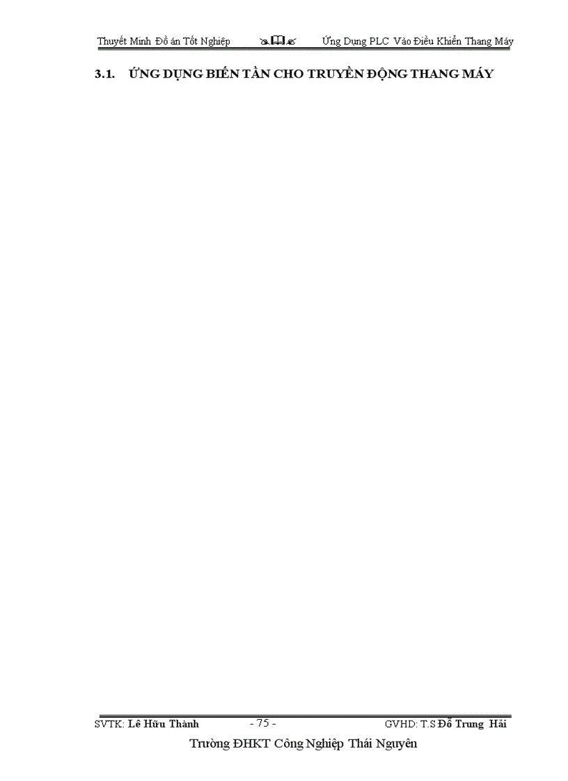 image for page Ứng Dụng PLC Vào Điều Khiển Thang Máy