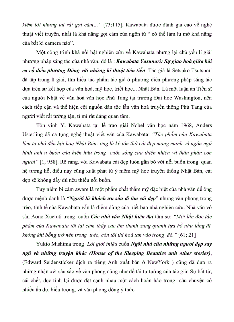 image for page Biểu tượng trong bộ ba tác phẩm xứ tuyết ngàn cánh hạc cố đô của yasunari kawabata