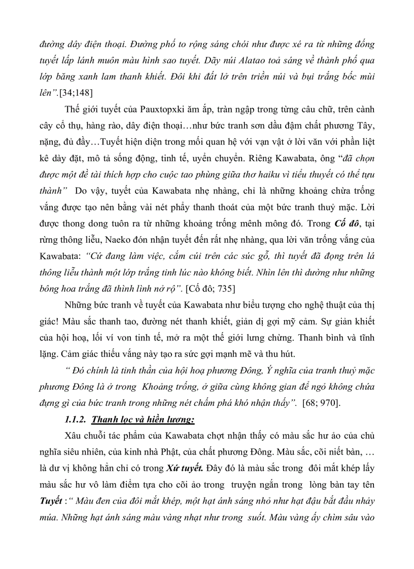 image for page Biểu tượng trong bộ ba tác phẩm xứ tuyết ngàn cánh hạc cố đô của yasunari kawabata