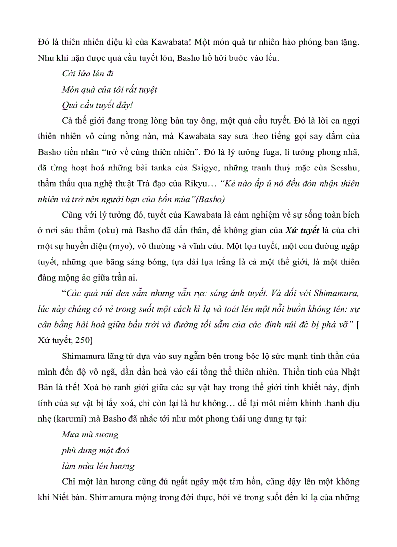 image for page Biểu tượng trong bộ ba tác phẩm xứ tuyết ngàn cánh hạc cố đô của yasunari kawabata