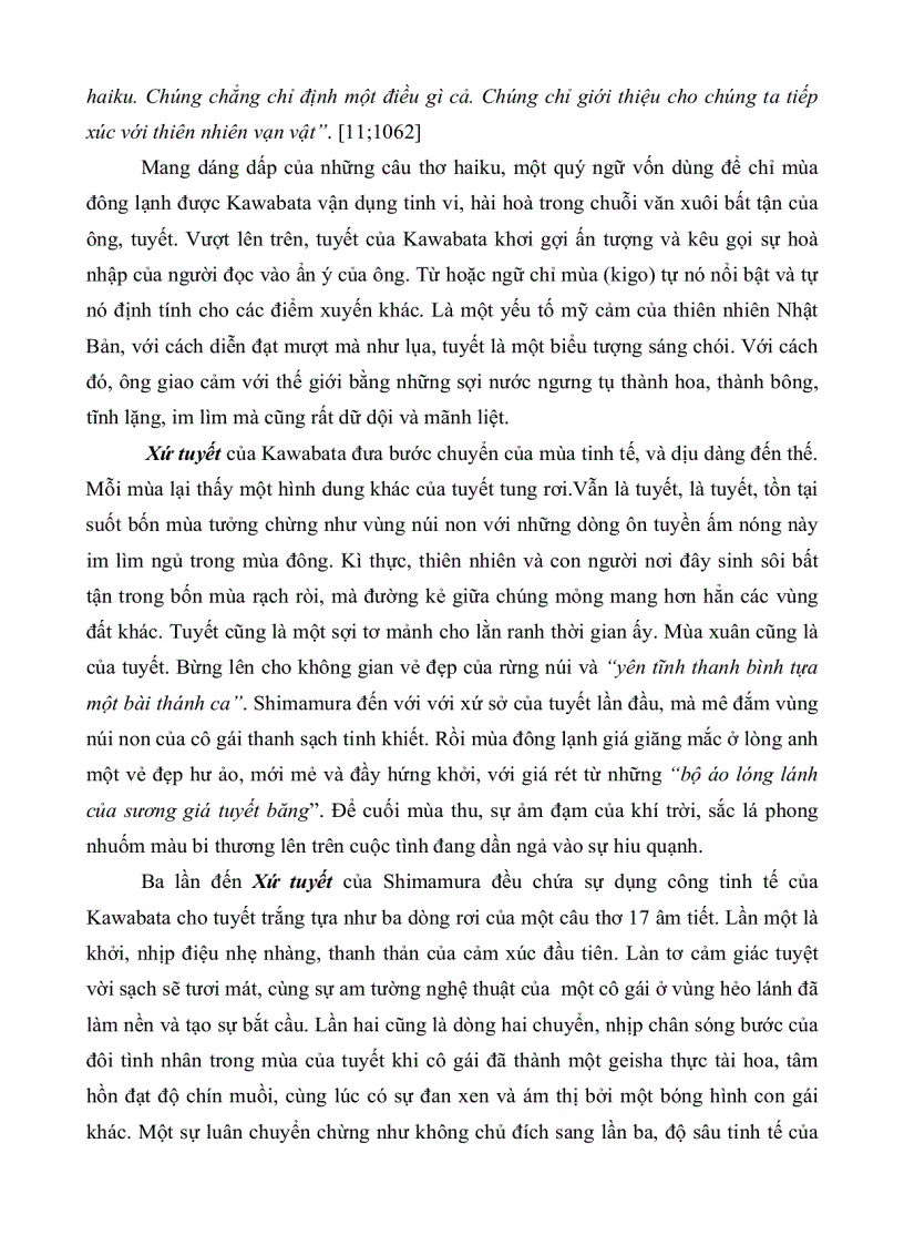 image for page Biểu tượng trong bộ ba tác phẩm xứ tuyết ngàn cánh hạc cố đô của yasunari kawabata