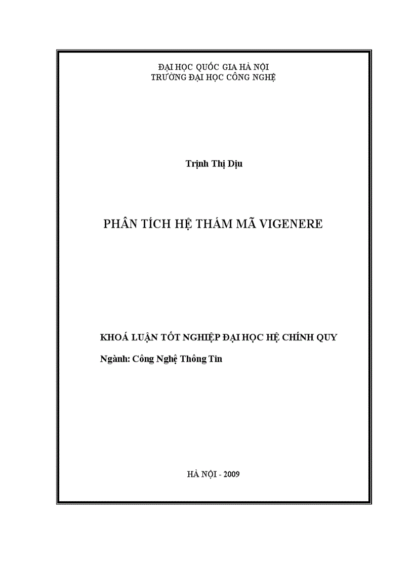image for page Phân tích hệ thám mã vigenere