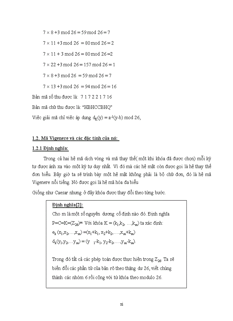 image for page Phân tích hệ thám mã vigenere