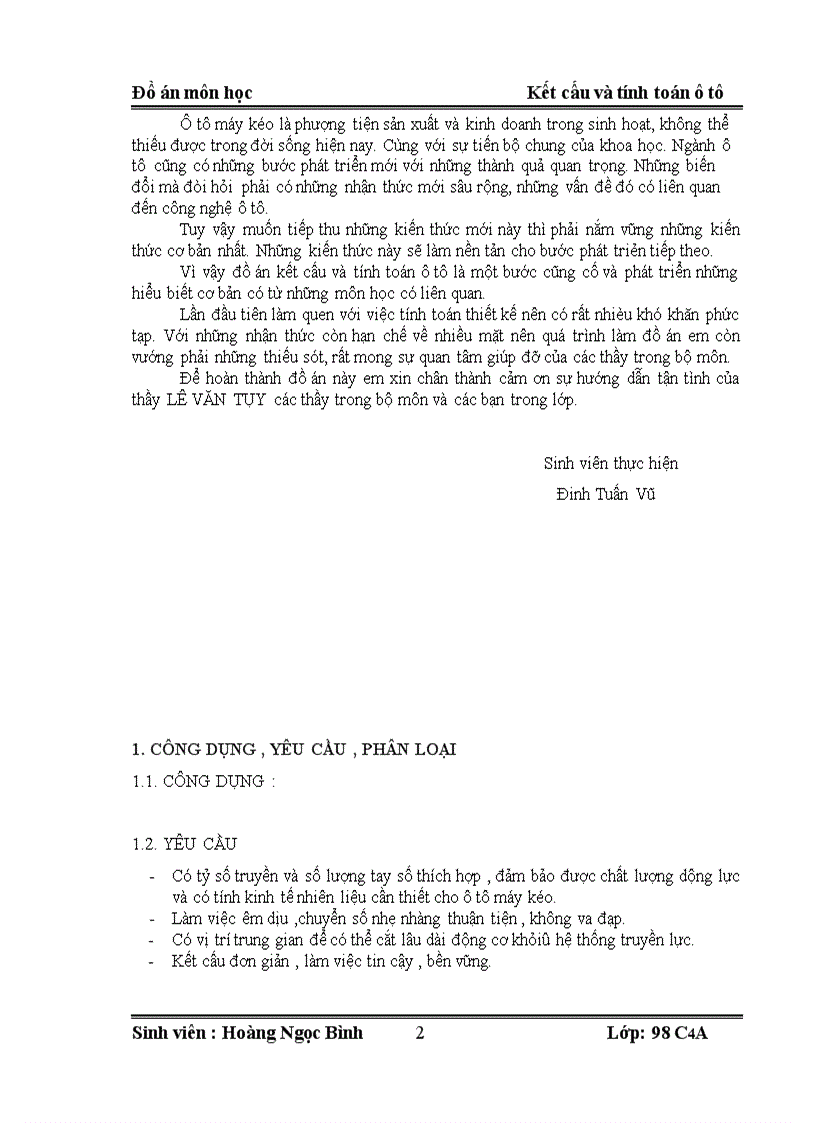 image for page Kết cấu và tính toán ô tô