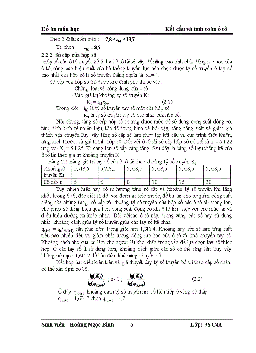 image for page Kết cấu và tính toán ô tô