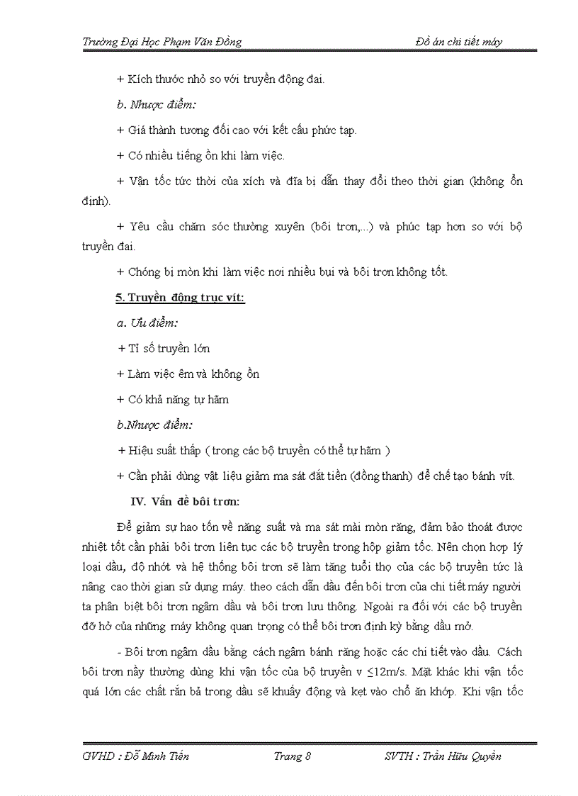 image for page Thiết kế bộ truyền bánh răng thiết kế bộ truyền xích thiết kế bộ truyền đai thiết kế trục then và các bộ phận liên quan