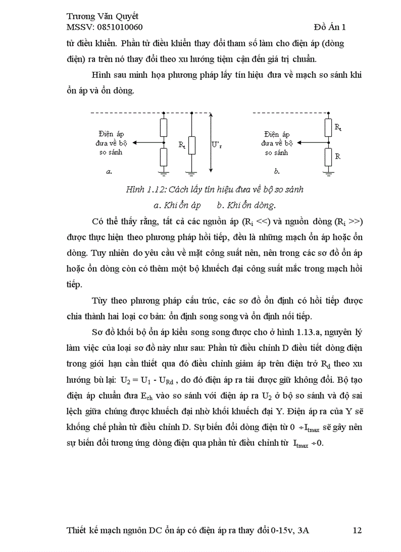 image for page Thiết kế mạch nguồn một chiều ổn áp có điện áp ra thay đổi 0 15V 3A