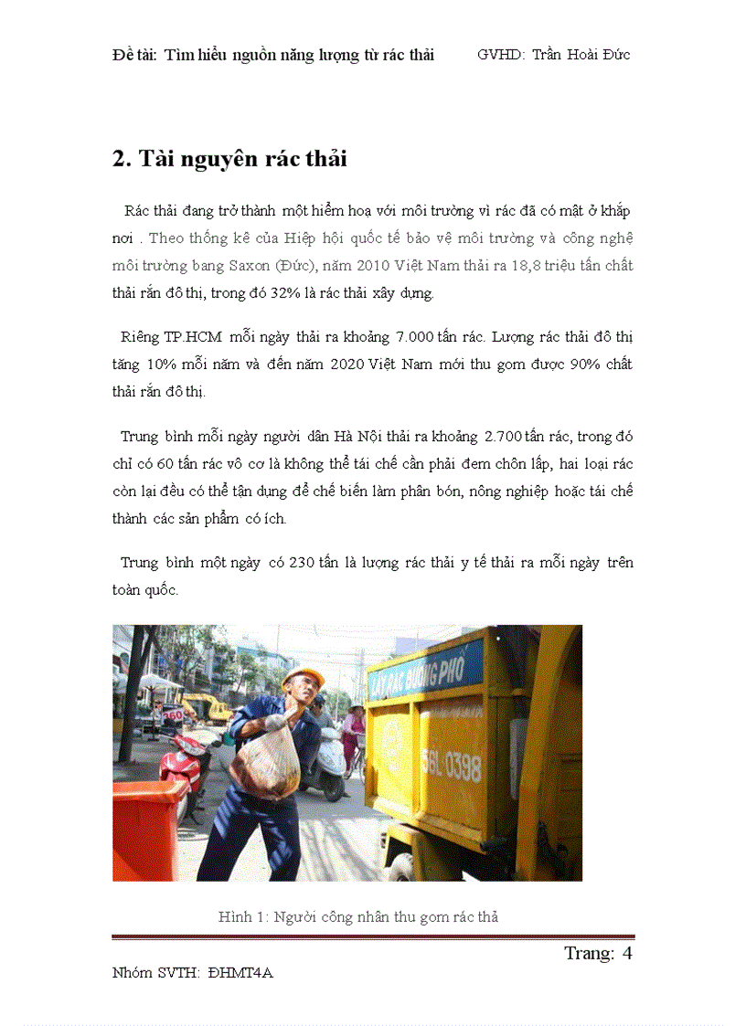 image for page Tìm hiểu nguồn năng lượng từ rác thải