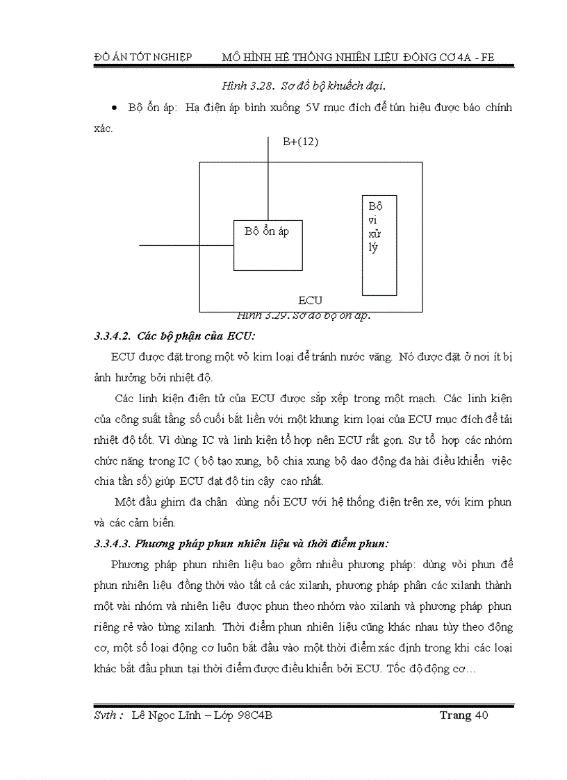image for page Mô hình hệ thống nhiên liệu động cơ 4a fe
