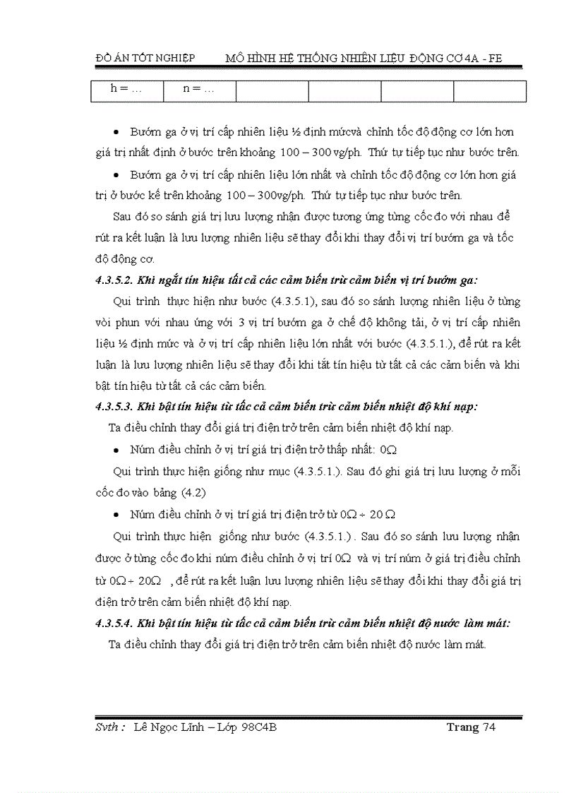 image for page Mô hình hệ thống nhiên liệu động cơ 4a fe