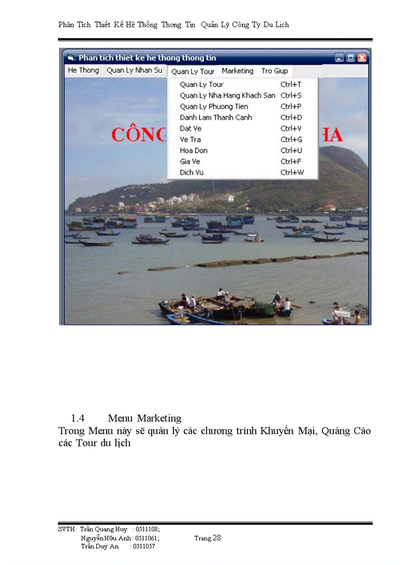 image for page Phân Tích Thiết Kế Hệ Thống Thông Tin Quản Lý Công Ty Du Lịch