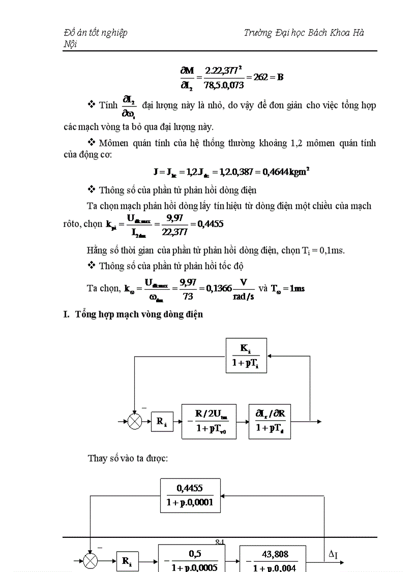 image for page Thiết kế hệ điều chỉnh tốc độ động cơ không đồng bộ ba pha rôto dây quấn bằng phương pháp điện trở xung