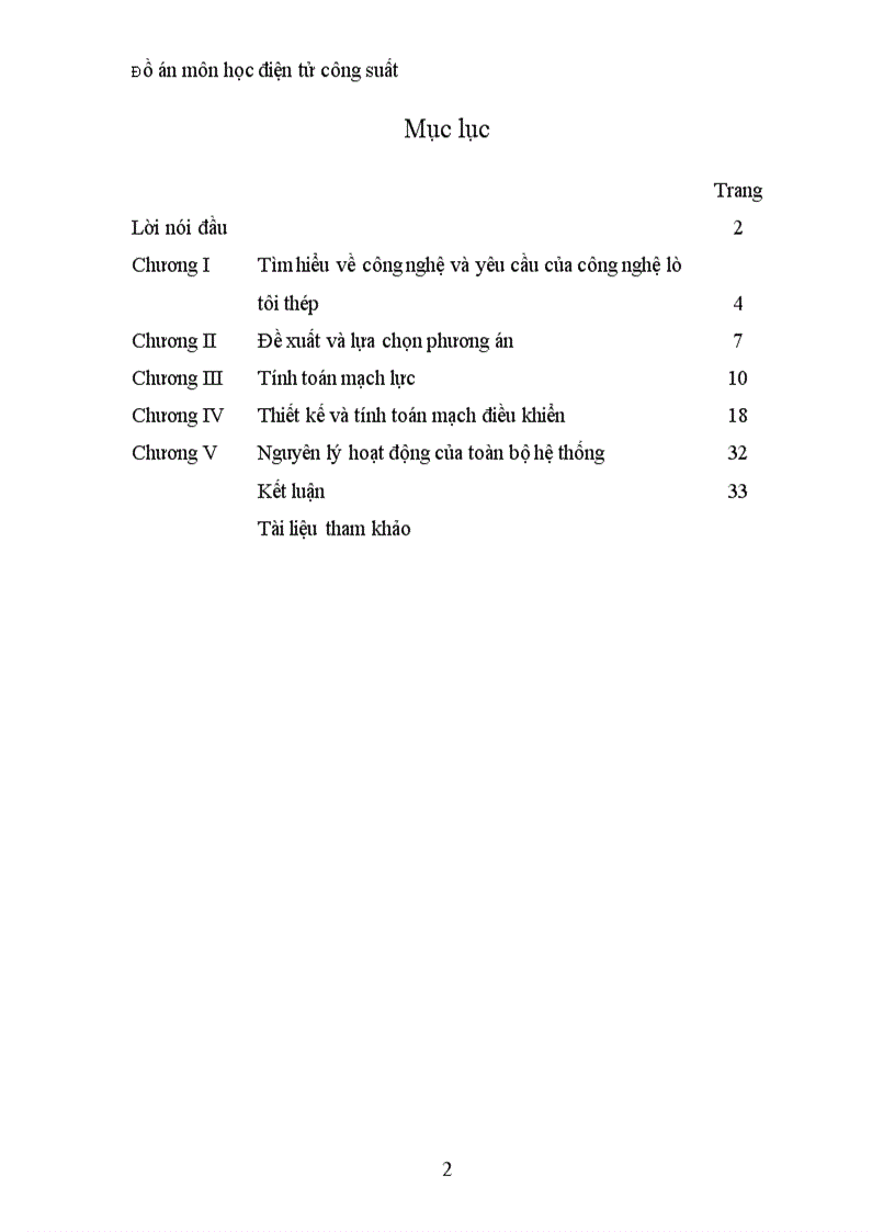 image for page Thiết kế phần nghịch lưu của bộ nguồn cho lò tôi thép