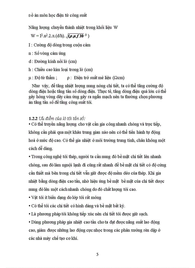 image for page Thiết kế phần nghịch lưu của bộ nguồn cho lò tôi thép