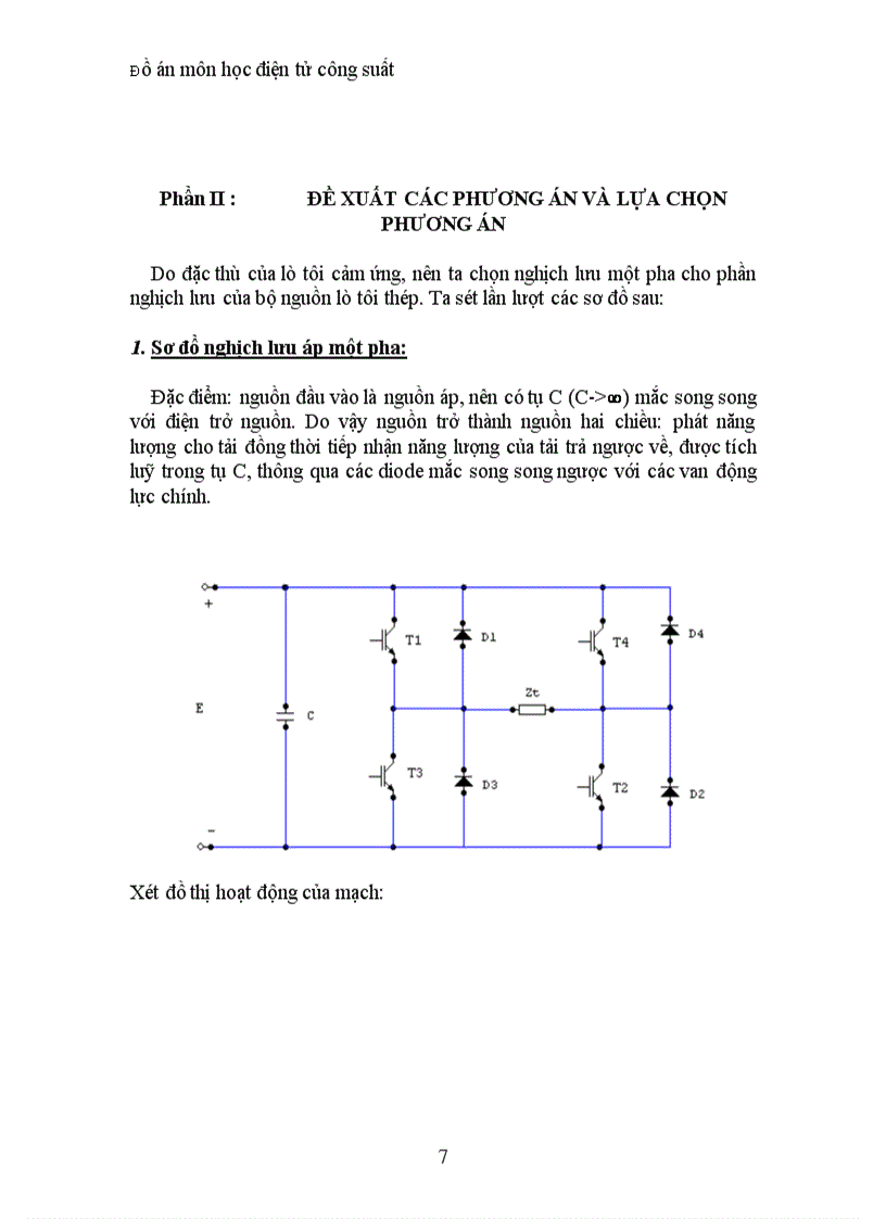 image for page Thiết kế phần nghịch lưu của bộ nguồn cho lò tôi thép