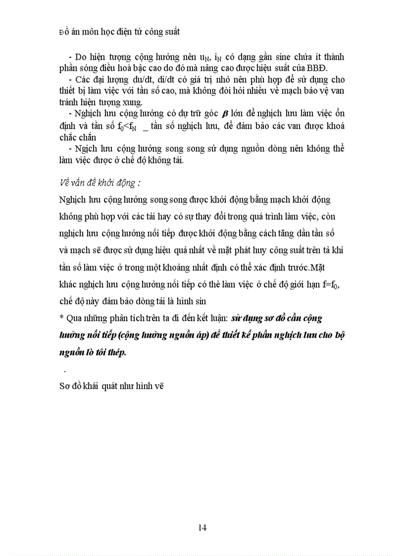 image for page Thiết kế phần nghịch lưu của bộ nguồn cho lò tôi thép