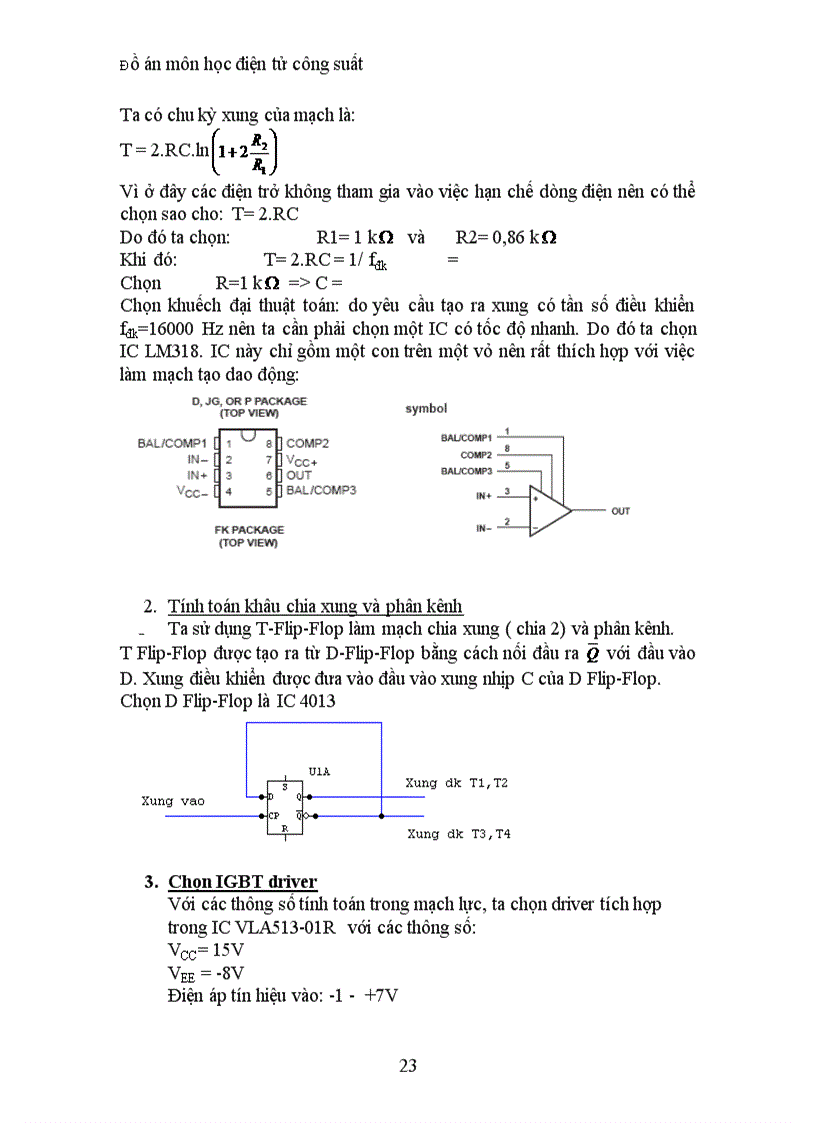 image for page Thiết kế phần nghịch lưu của bộ nguồn cho lò tôi thép