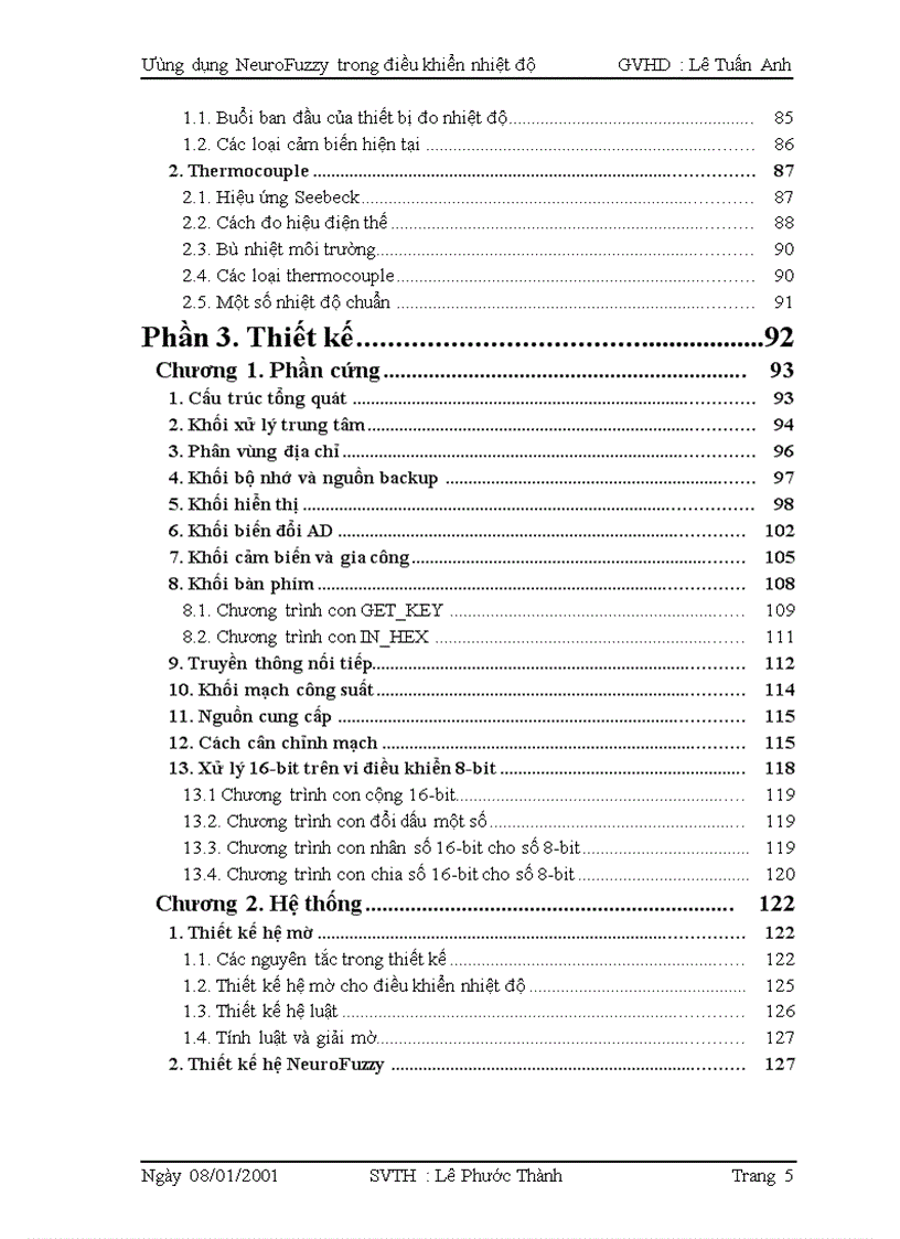 image for page Ứng dụng neurofuzzy trong điều khiển nhiệt độ thông qua kit at89c52