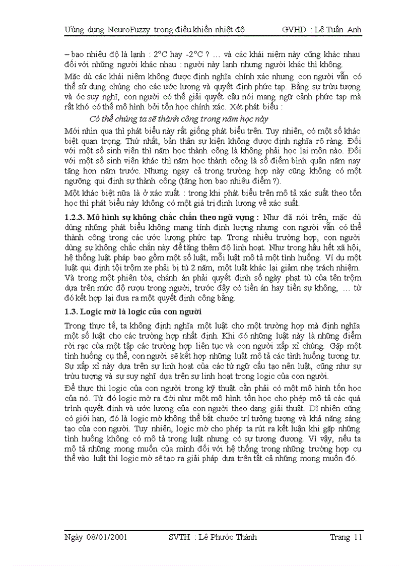 image for page Ứng dụng neurofuzzy trong điều khiển nhiệt độ thông qua kit at89c52