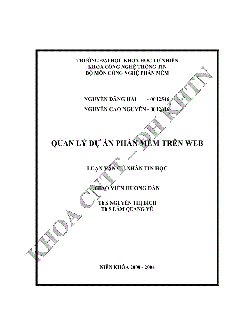 image for page Quản lý dự án phần mềm trên web